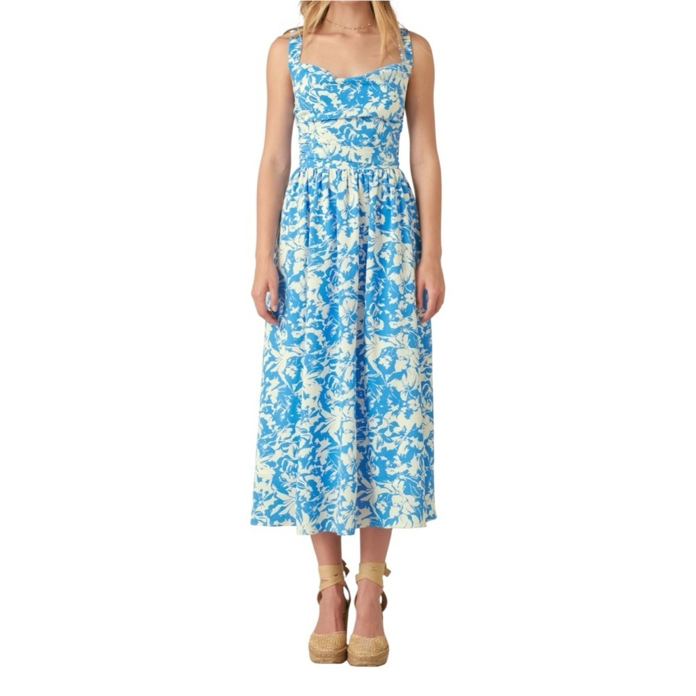 Free The Roses Floral Cross Back Maxi Dress